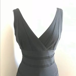 WHBM Cocktail Sleeveless Black Dress Size 8